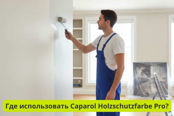 Где использовать Caparol Holzschutzfarbe Pro фото